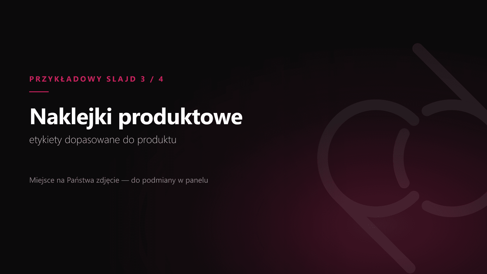 Naklejki produktowe