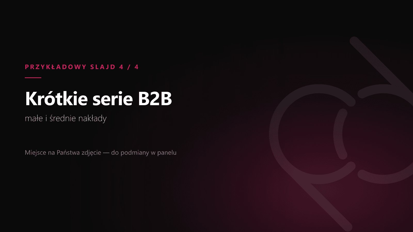 Krótkie serie B2B